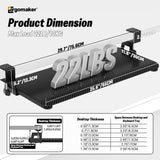 Under Desk Keyboard Tray, Slide-Out Keyboard Drawer with C-Clamp 25.6"x11.8"