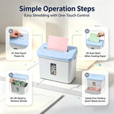 Portable Electric Paper Shredder Crinkle Cut Design 25-70g Auto Feed Safe Overheat Protection Easy Clean Craft Gift Box Filler Streamlined Operation Versatile Use