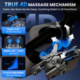 4D Massage Chair Full Body with Space Walk & Ankle Stretch, 2026 Zero Gravity 55“ SL-Track Shiatsu Massage Chair Recliner, Electric Calfrest Extension & Foot Rollers, AI Voice Control S002 Black