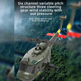 OBIOCKIDAY 1/48 UH-1 RC Helicopter C032, 2.4G 6CH Flybarless Aileronless Stunt Remote Control Helicopter, Optical Flow Positioning Inverted Flight RC Aircraft Toy Gift for Adults -RTF