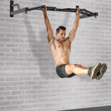 Kipika 48" Ceiling Mounted Pull Up Bar, Heavy Duty Multi-Grip Chin Up Bar,Mounted Pullup Bar, Adjustable Height, Pull Up Bands for Chin Ups & Body Stretching, Ideal for Home Gym and Strength Training (48" Wall Mounted Pull Up Bar)