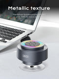 Bluetooth Shower Speaker,XO Portable Shower Speakers IP67 Waterproof with Suction Cup,Built-in Mic and Dynamic LED Lights,Handsfree Wireless Speaker for Bathroom, Party, Beach