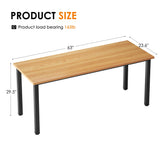 Computer Desk 63 inches Large Size Office Desk Gaming Desk Computer Table with BIFMA Certification Sturdy Office Desk