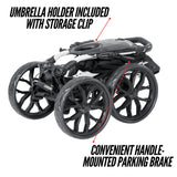 Bag Boy Quad Pro Push Cart, White/Black Bag Boy