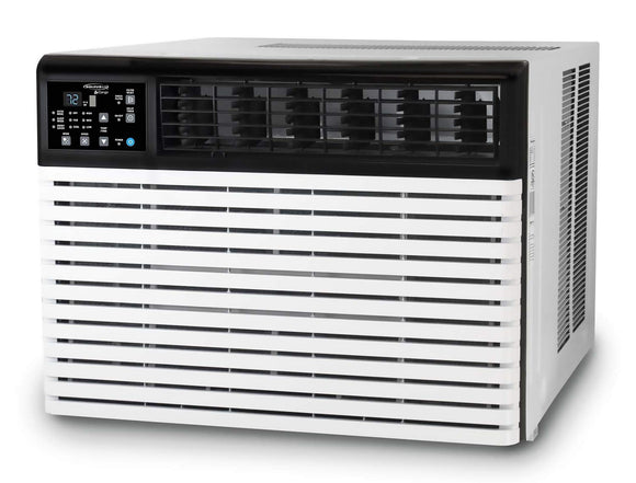 SoleusAir Energy Star 18,300 BTU 230V Window-Mounted Air Conditioner with LCD Remote Control, White