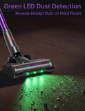 OXVAC Cordless Vacuum Cleaner, 60KPa 650W Stick Vacuum with 80Mins Runtime, Smart AUTO Mode, Anti-Tangle Brush, Self-Standing Vacuum Cleaner for Home, Pet Hair, Carpet & Hardwood Floor, Purple