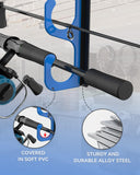 WellMall Fishing Pole Holders - 10 Rod Holder Storage for Wall & Garage, Fits Most Rods