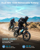 OUXI V8Max Electric Bike for Adults, 20" Electric Dirt Bike with NFC Unlock