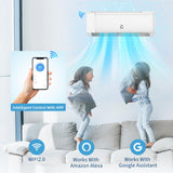 GarveeHome SEER 22 12000BTU 115V Mini Split Air Conditioner | Energy-Efficient Inverter AC System with WiFi, Remote Control & Easy Installation Kit for Rooms Up to 750 Sq.Ft
