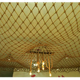 Sturdy Decorative Fishing Net - Kid's Protective Hemp Rope Net for Outdoor Use - 2x9m (6.6x29.5ft) - Ideal for Stairs, Home Decor, and Parties
