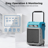 ALORAIR LGR Commercial Dehumidifier with Pump & Drain Hose, Portable Industrial Dehumidifiers with Wheels for Water Damage Restore, Basement, Garage, 5 Years Warranty
