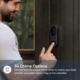Luna Video Doorbell Camera Wireless, 2.4GHz Wi-Fi Doorbell with Chime