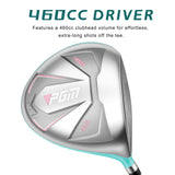 Women's Golf Club Set with 12pcs Clubs - 4 Woods(#1,3,5,4H), 7 Irons PGM