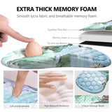 Laokiiy Ergonomic Mouse Pad Wrist Rest, 2 in 1 Keyboard Pad for Office