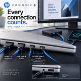 HP OmniBook 3 14-inch Laptop Copilot+ PC, 2K OLED, 16GB LPDDR5x, 512GB SSD