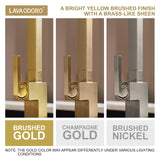 Brushed Gold Kitchen Faucet with Pull Down Sprayer, Lava Odoro Gold Single Handle Kitchen Sink Faucet, Gold Faucet for Kitchen Sink with Magnetic Docking Spray Head, Deck Plate, KF182-SG