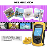Atibin Portable Kayak Depth Finder Fishing Wireless Castable Fishing Finder Transducer Canoe Shore Fish Finder Detector Sonar Handheld Sea Lake