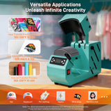 Auto Hat Heat Press Machine, Automatic Open/Release, 4 Memory Modes, Precise Temp/Timer Control