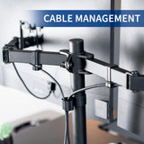 VIVO 36 inch Standing Desk Converter with Dual Monitor Mount Arms for up to 30 inch Screens