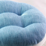 Comfortable Round Chair Cushion for Indoor/Outdoor Use - Thick Seat Pad for Office, Kitchen, Dining - Available in 32/40/45/50 cm (Blue, 32cm)