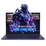NIMO 17.3" Light Gaming-AI-Laptop, AMD R7-8745HS (Up to 4.9GHz Beat R9 7940HS) 32GB RAM 1TB SSD 780M-Radeon, USB 4.0 FHD Backlit-KB PC for Multitasking & Remote Video Creators Streaming 2-Yr Warranty