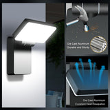 BIRITALO 40W Outdoor LED Wall Light, 360° Rotatable Neighbor-Friendly 8Pack