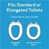 Toilet Seat Riser - Adds 5.5 Inch of Toilet Height - Raised Toilet Seat with 300 Pound Carex