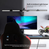 Lincrealy Led Desk Lamp with Clamp, 41" Architect Desk Lamp, 24W Ultra Bright Auto Dimming Computer Light, Eye-Caring Task Lamp for Home Office, Reading, Study, Dual Monitors, Workbench