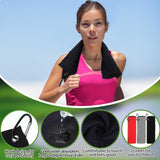 Batiyeer Golf Towels Bulk for Bags 16'' x 24'' Microfiber Waffle Pattern Golf Towels Trifold (Black, Gray, Red,30 Pcs)