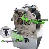 Sugarcane Press Electric Sugar Cane Juicer Press Machine Sugarcane Juice Extractor Ginger with 3 Rollers for Sugarcane Ginger Sweet Sorghum Juicing Extractor Pressing 110V INTSUPERMAI