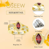 Oseew 2027 Class Ring for Men Women High School Graduation