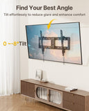 monTEK Heavy Duty Tilting TV Wall Mount for 43-95 Inch TVs, 200lbs Capacity