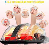 CARESKYpro Foot Massager with Heat, 3-Heating Shiatsu Foot Massager for Circulation and Pain Relief, Deep Kneading Rolling for Calf-Feet-Arm Relaxation, Plantar Fasciitis, Neuropathy