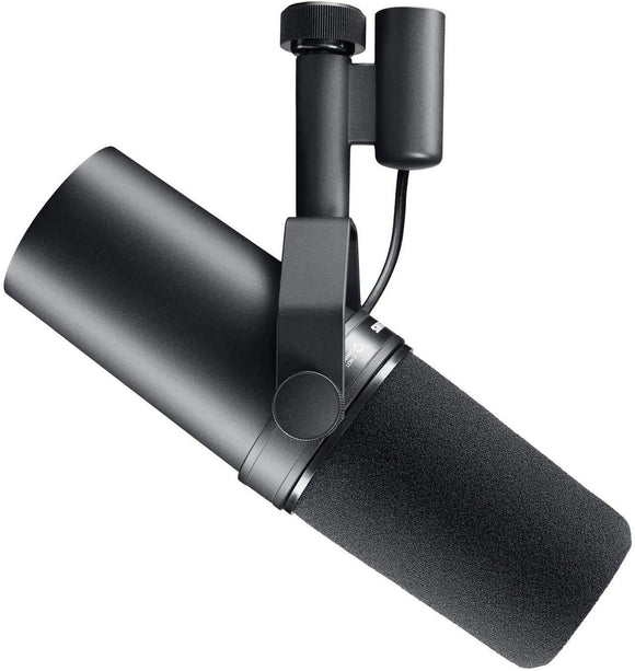 SM7B Microphone - Vocal Dynamic Studio Mic for Broadcast, Podcast, Recording, Gaming & Streaming, XLR, Rugged Construction, Detachable Windscreen, Smooth Sound, Warm Vocals, Wide-Range Frequency Shure