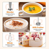 1000W Anti-scratch 3-in-1 Hand Blender, Upgraded 12 Speed Stainless Steel Blade Stick Blender KOIOS