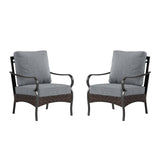 Sophia & William Metal Patio Furniture Set, 2 Pieces Outdoor Couch Sets