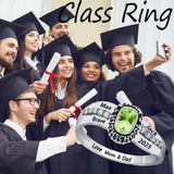Oseew 2027 Custom Elongated Cushion Birthstone Ring for Men Women