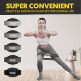 Tribe Lifting Fabric Resistance Bands for Glutes & Legs | 5 Fabric Workout Bands Set | Squats, Lunges, Hip Training, Physical Therapy & Home Workouts