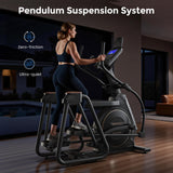 Niceday Elliptical Exercise Machines, Elliptical Machines for Home Use, Elliptical Training Machines 20IN Stride, Magnetic Elliptical Machine with 32-Level Resistance and Smart Touchscreen