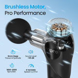 NAPRE 3-in-1 Detachable Massage Gun with Heat,Mini Massage Gun Deep Tissue with Extension Handle,Portable Handheld Percussion Muscle Massager for Back/Neck/Body,Small & Quiet,5 Heads,Mothers Day Gifts