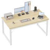 48 Inch Computer Desk, 1" Thick Heavy Duty Industrial Office Desk, Modern Simple Study Writing Table for Home Office