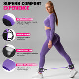 HOXWC Ankle Resistance Bands, Ankle Bands with Cuffs for Working Out, Exercise Bands for Butt Lift, Training Workout for Kickbacks Hip Gluteus Training Exercises
