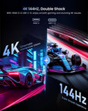 UPERFECT 19" 4K 144Hz Portable Monitor, 600 Nits 146% sRGB Gaming Monitor
