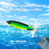 36pcs Fishing Lures Kit for Bass Pike Panfish Walleye Trout Including Multi Jointed Swimbaits Soft Duck Spider Frogs Soft Fish and with Floating Rotating Propeller Tail Tractor Topwater Lures