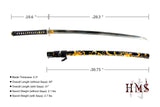 Hand Forged 1045 Carbon Steel Tomoe Blossom Katana Full Tang Sword