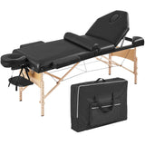 Massage Bed Wide Tattoo Table with Bolster & Carrying Bag Yaheetech