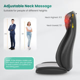 Neck Back Massager with Heat, Massage Chair Pad with Compression, Full Body Chair Seat Massager for Neck, Back and Shoulders, Gifts for Men, Women Snailax