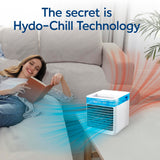 Arctic Air Pure Chill Deluxe Evaporative Air Cooler - Powerful, Quiet, Lightweight And Portable Space Cooler With Hydro-Chill Technology For Bedroom, Office, Living Room & More