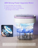 16L Portable Washing Machine, Large Capacity Compact Laundry Machine of Underwear, Baby Clothes, Socks, 3 Cleaning Modes Suitable for Small Clothes, Foldable Design for Hotel, Home,Apartment,Campain ﻿