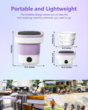 16L Portable Washing Machine, Large Capacity Compact Laundry Machine of Underwear, Baby Clothes, Socks, 3 Cleaning Modes Suitable for Small Clothes, Foldable Design for Hotel, Home,Apartment,Campain ﻿